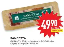Willys PANCETTA erbjuda