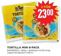 Willys TORTILLA MINI 8-PACK erbjuda
