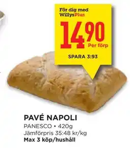 Willys Hemma PAVÉ NAPOLI, Medlemspris erbjuda