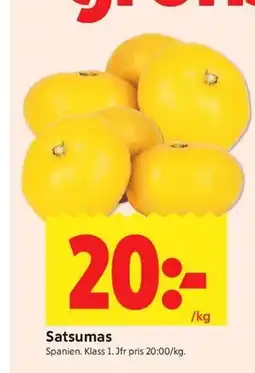 ICA Kvantum Satsumas erbjuda