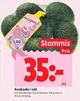 ICA Kvantum Avokado i nät, Medlemspris erbjuda