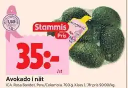 ICA Kvantum Avokado i nät, Medlemspris erbjuda