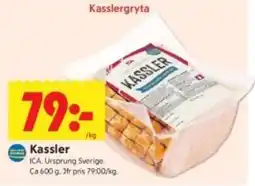 ICA Kvantum Kassler erbjuda