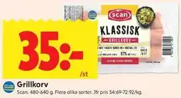 ICA Kvantum Grillkorv erbjuda