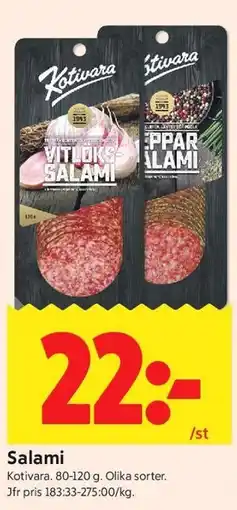 ICA Kvantum Salami erbjuda