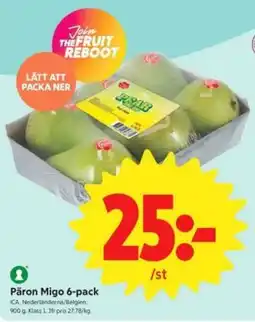 ICA Nära Päron Migo 6-pack erbjuda