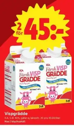 ICA Nära Vispgrädde erbjuda