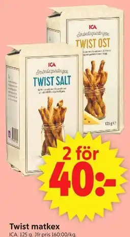 ICA Supermarket Twist matkex erbjuda