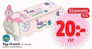 Ägg 10-pack, Medlemspris