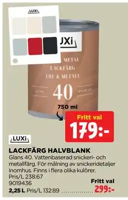 Jem&Fix LACKFÄRG HALVBLANK erbjuda