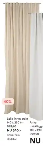 Hemtex Leija linnegardin erbjuda