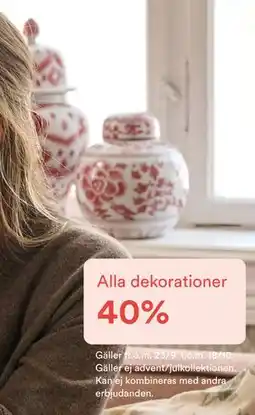 Hemtex Alla dekorationer erbjuda