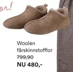 Hemtex Woolen fårskinnstofflor erbjuda