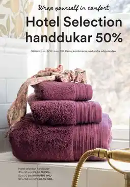 Hemtex Hotel Selection handdukar erbjuda