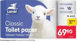 Rusta Lambi classic toilet paper erbjuda
