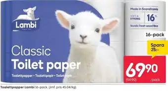 Lambi classic toilet paper