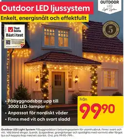 Rusta Outdoor LED ljussystem erbjuda