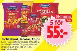 ICA Supermarket Santa Maria tortillabröd tacosås chips erbjuda
