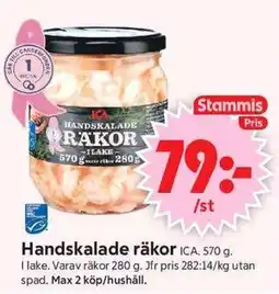 ICA Supermarket Ica handskalade räkor erbjuda