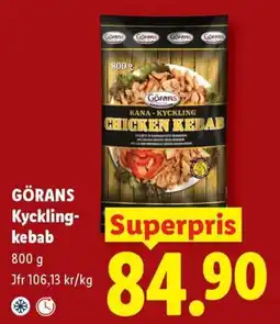 Lidl Görans kycklingkebab erbjuda