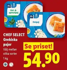 Lidl Chef Select grekiska pajer erbjuda