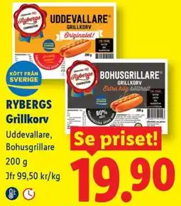 Lidl Rybergs Grillkorv erbjuda