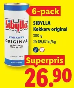 Lidl Sibylla kokkorv original erbjuda