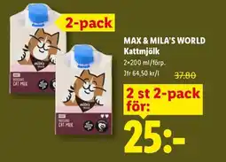 Lidl Max & Mila's World Kattmjölk erbjuda