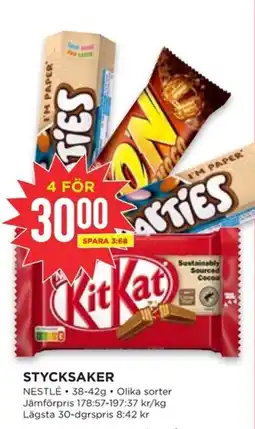 Willys Nestlé stycksaker erbjuda