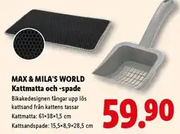 Lidl Max & mila's world kattmatta och -spade erbjuda