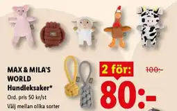 Lidl Max & Mila's World Hundleksaker erbjuda