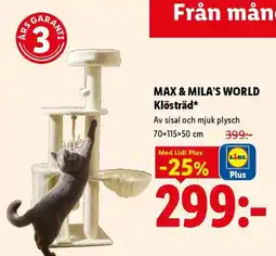 Lidl Max & Mila's World Klösträd erbjuda