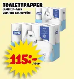 Nelins Lambi toalettpapper erbjuda