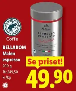 Lidl Bellarom malen espresso erbjuda