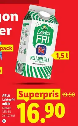 Lidl Arla Laktosfri mjölk erbjuda