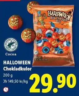 Lidl Cocoa Halloween Chokladkulor erbjuda