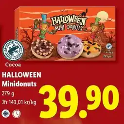 Lidl Cocoa Halloween Minidonuts erbjuda