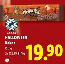 Lidl Cocoa Halloween Kakor erbjuda