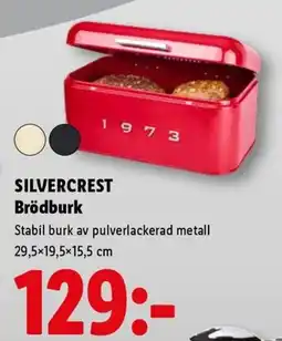 Lidl Silvercrest brödburk erbjuda