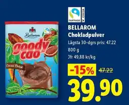 Lidl Bellarom chokladpulver erbjuda