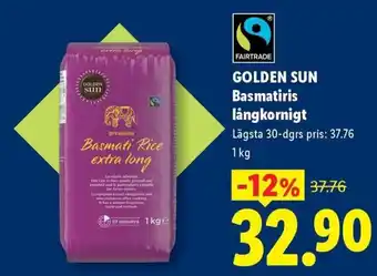 Golden Sun Basmatiris långkornigt