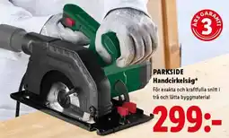 Lidl Parkside Handcirkelsåg erbjuda