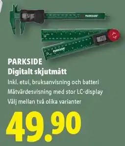 Lidl Parkside digitalt skjutmått erbjuda