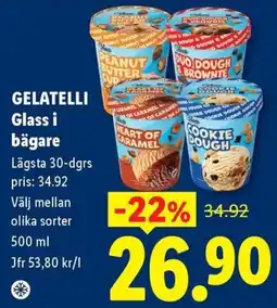 Lidl Gelatelli glass i bägare erbjuda