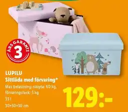 Lidl Lupilu Sittlåda med förvaring erbjuda