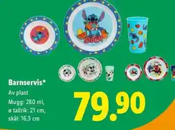 Lidl Barnservis erbjuda
