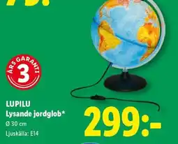 Lidl Lupilu lysande jordglob erbjuda