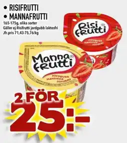 Nelins Risifrutti Mannafrutti erbjuda
