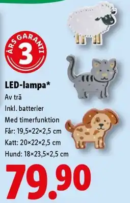 Lidl LED-lampa erbjuda
