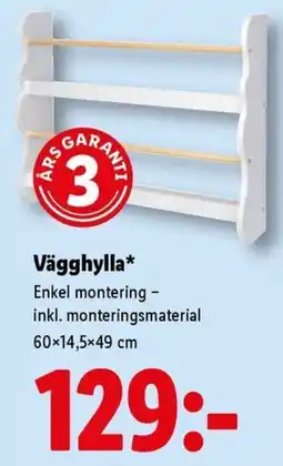 Lidl Vägghylla erbjuda